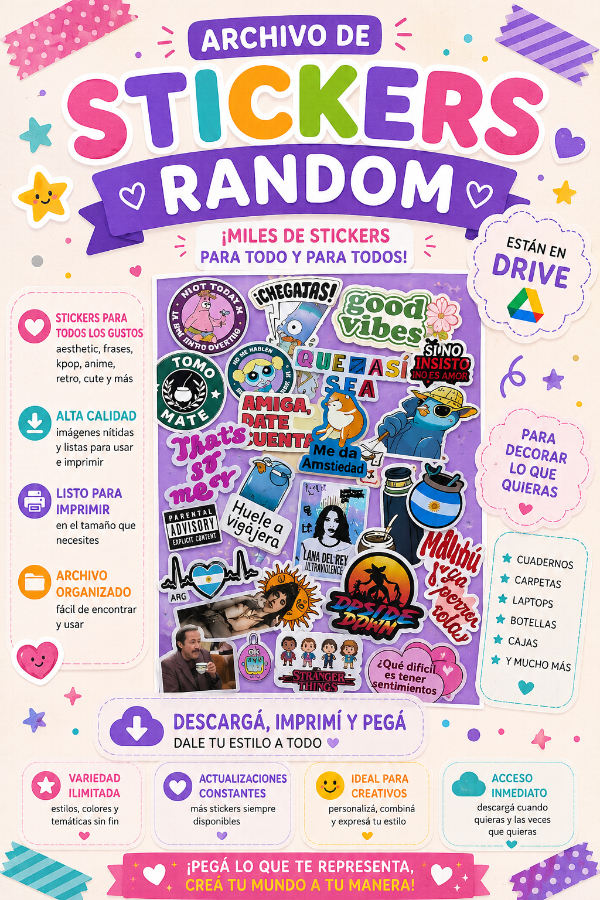 Producto - Archivo Stickers