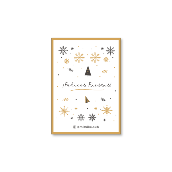 Producto - TARJETON FELICES FIESTAS