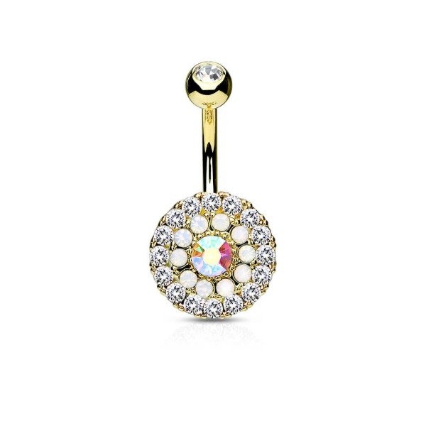 Producto - Piercing Ombligo Redondo Zirconias