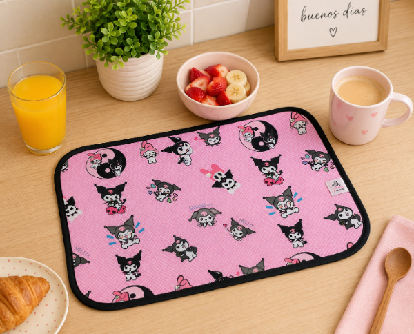 Producto - MANTEL INDIVIDUAL KUROMY con negro - 0
