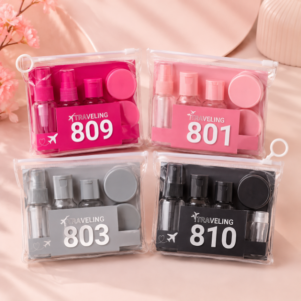 Producto - SET BOTELLA VIAJE 5PCS TRAVEL WH-BG-0225