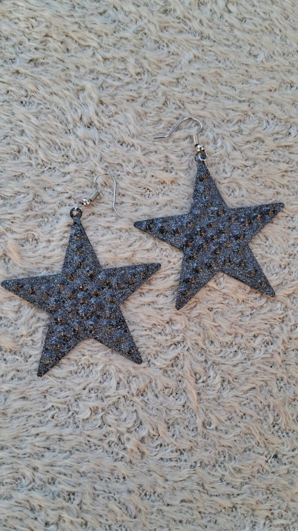 Producto - Aros estrella brillo