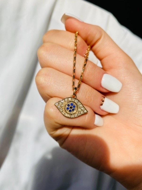 Producto - Ojo turco gold SALE (enchapado)