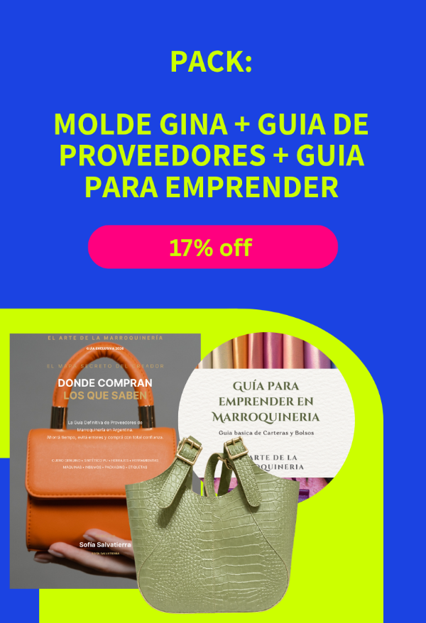 Producto - Pack para emprender: molde Gina + guía de proveedores + guía para emprender