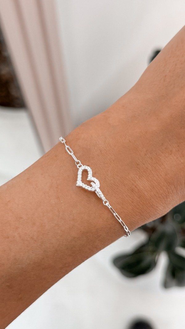 Producto - Pulsera de eslabones y corazon