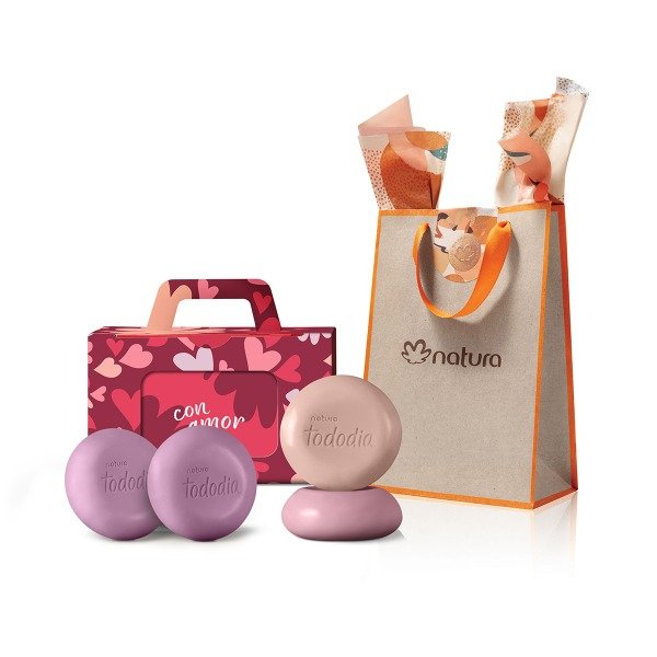 Producto - Jabones surtidos Tododia 4 de 90g + bolsa para regalo