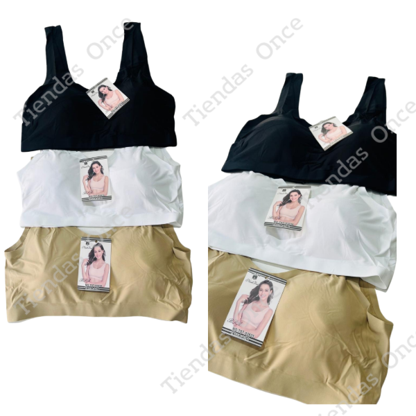 Producto - Corpiño deportivo sin costura tira ancha - Por docena