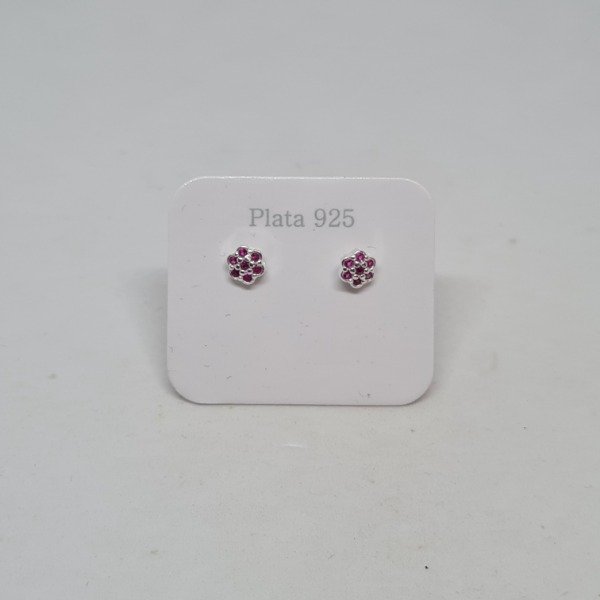 Producto - Aros flores fucsia PB1094
