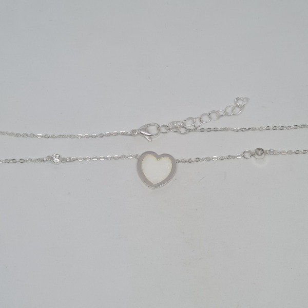 Producto - Collar gargantilla corazón nacar