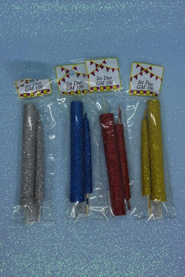 Producto - VELA Y BENGALA C/GLITTER
