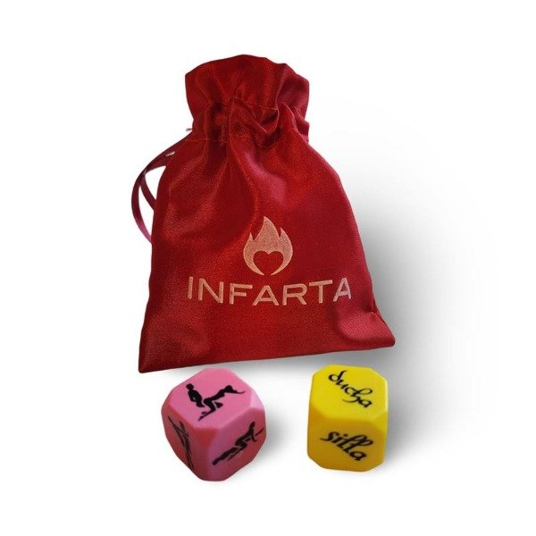 Producto - Dados Eróticos Kamasutra + Lugares rojo