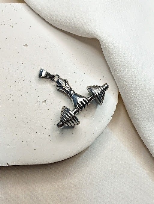 Producto - Dije  macizo mano y mancuerna