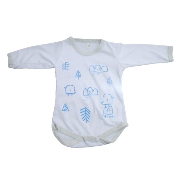 Producto - Body talle 5 blanco "nube y pajaro"