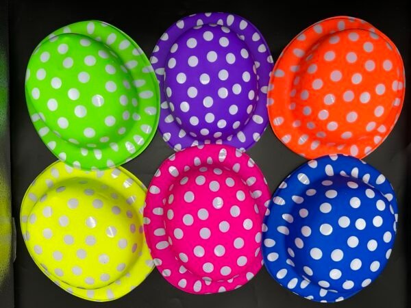 Producto - Gorros Bombin Fluor Plástico Con Manchas Cotillón