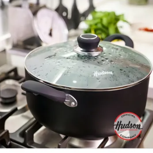 Producto - CACEROLA 26 TEFLON HUDSON TAPA VIDRIO