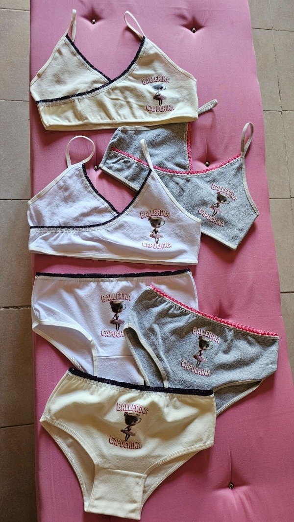 Producto - Conjunto NENA INICIAL Algodón BALLERINA CAPUCHINA - 1