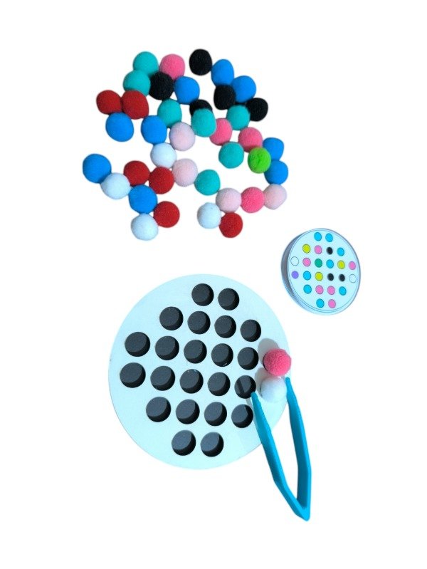 Producto - Juego motricidad fina pompones