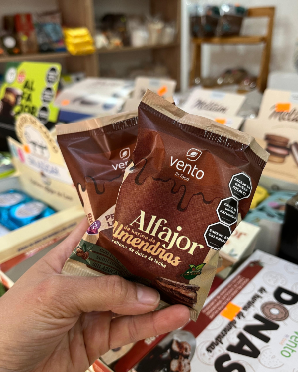 Producto - Alfajor "Vento" con dulce de leche s/azúcar