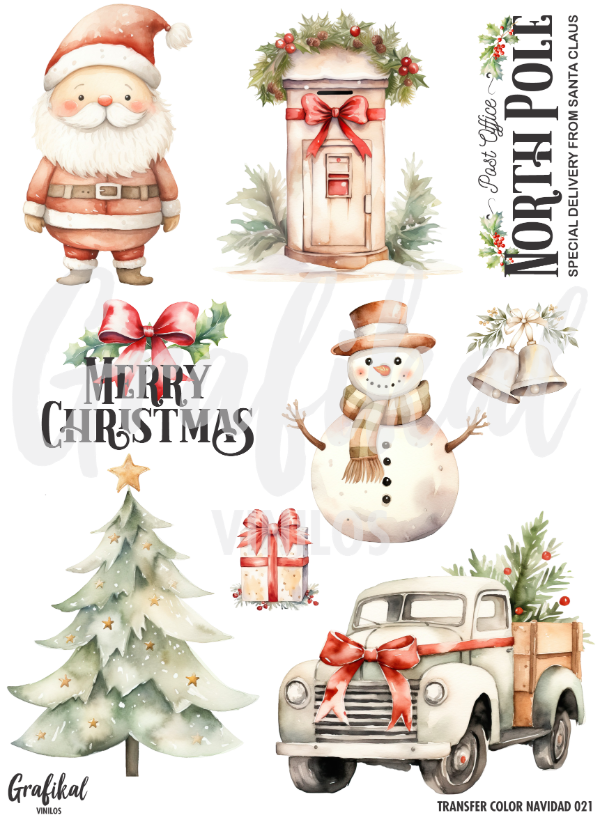 Producto - Transfer Color Navidad 021