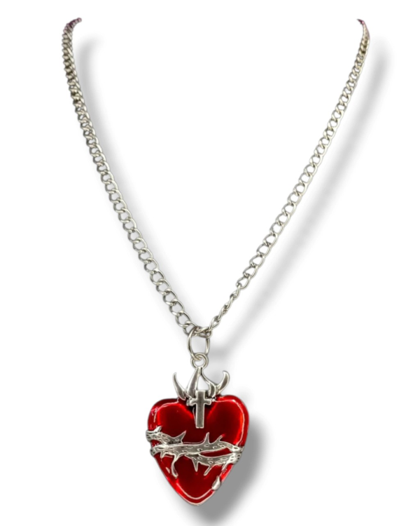 Producto - collar corazon espinas