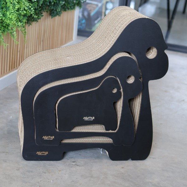 Producto - rascador de cartón gorila x4