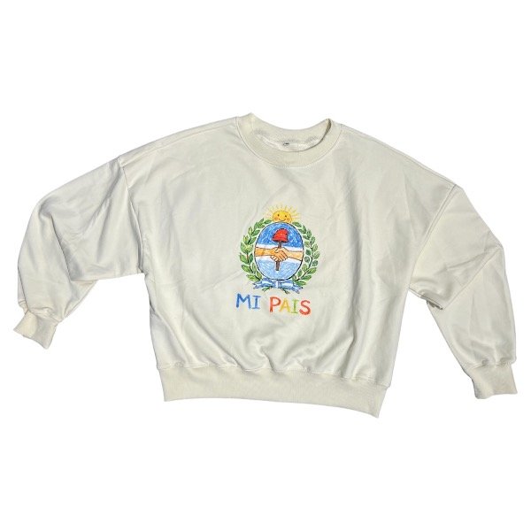 Producto - BUZO MI PAÍS CRAYÓN CRUDO