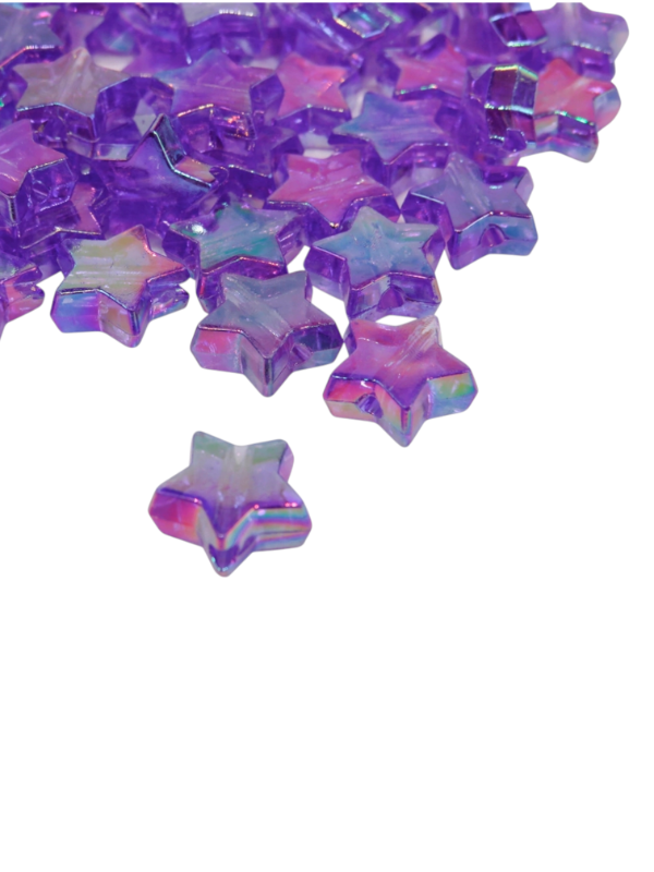 Producto - CUENTAS ESTRELLAS TORNASOLADAS VIOLETA - 1