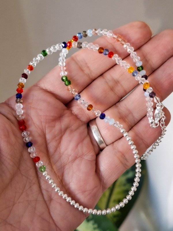 Producto - Collar Cristales y Bolitas Multicolor - 1