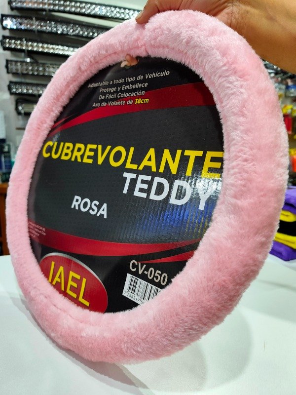 Producto - CUBRE VOLANTE TEDDY - ROSA