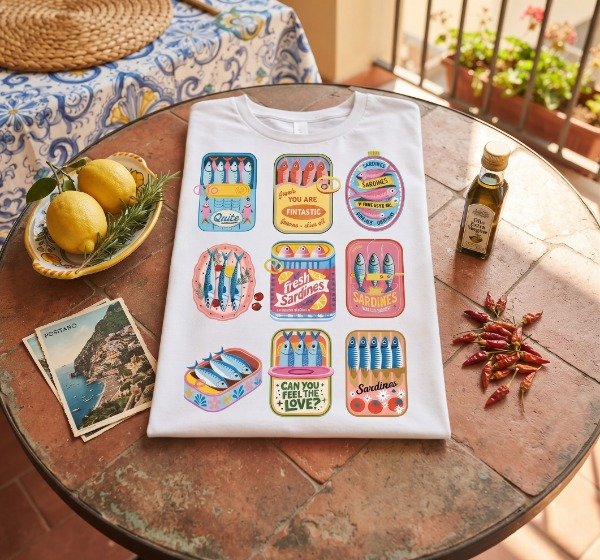 Producto - Remera Spum Unisex Sardinas Varias - 1