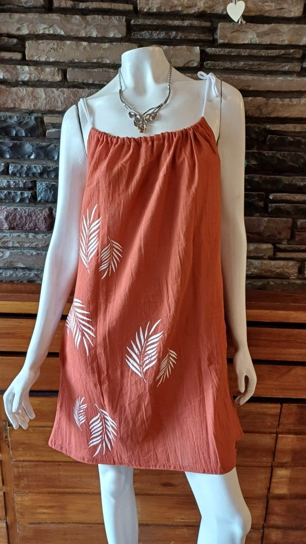 Producto - Vestido playero algodón natural