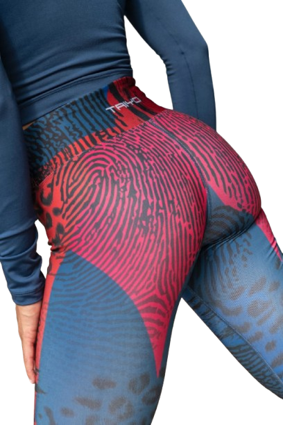 Producto - Calza DEJAVU estampada azul