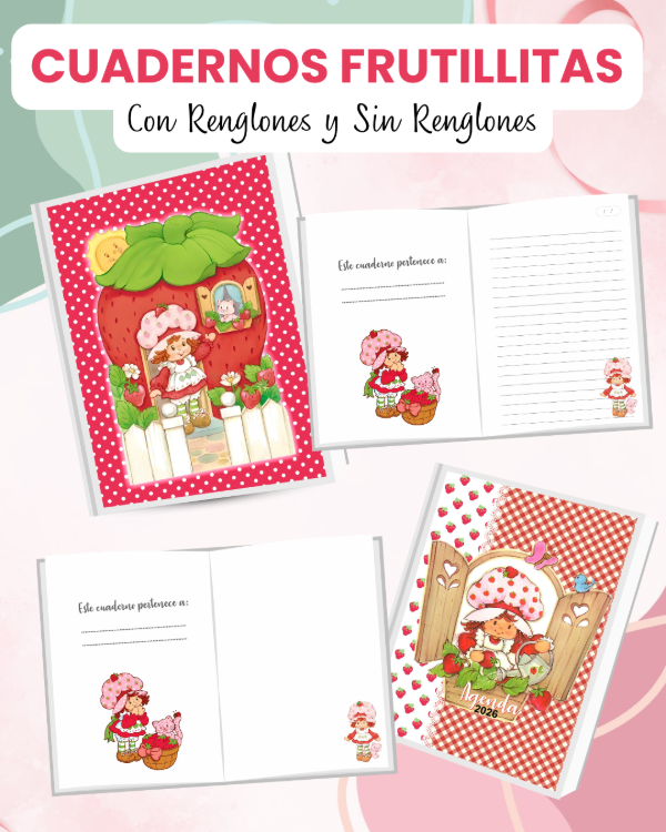 Producto - Cuadernos Frutillitas