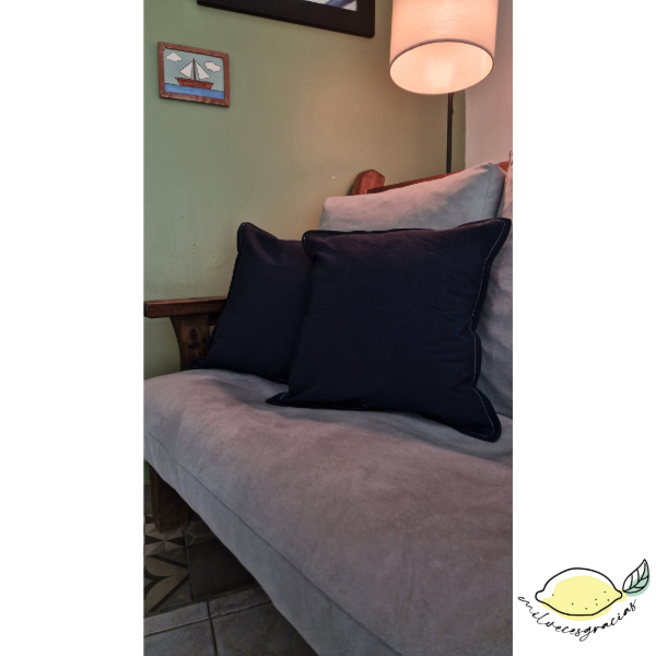 Producto - Fundas de almohadón x2 Azul