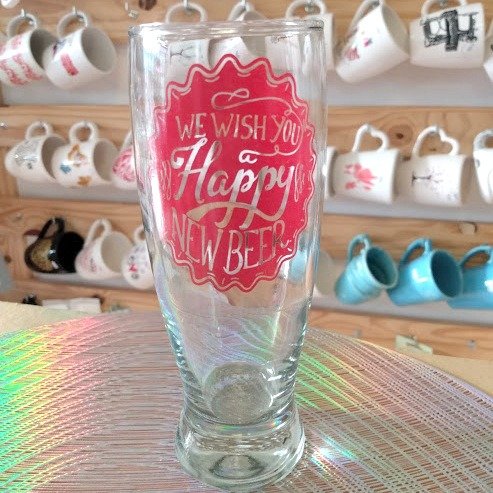 Producto - VASO DE VIDRIO CERVEZA BRAVO 325CC WE WISH