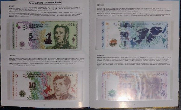 Producto - Álbum para billetes argentinos "Tenemos Patria, Fauna y Héroes de la Patria" - 2