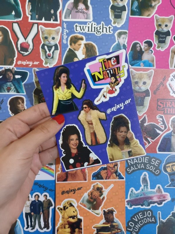 Producto - Plancha de stickers La Niñera
