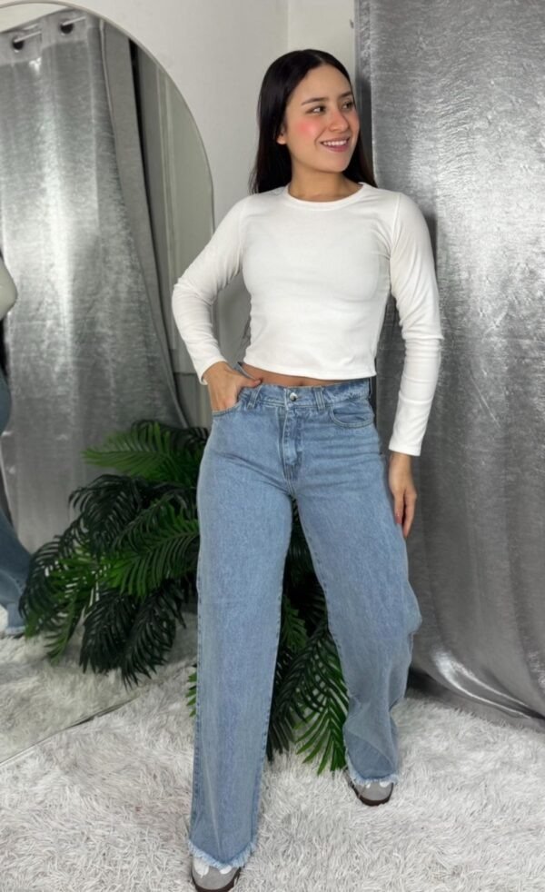 Producto - Jean wide nevado celeste
