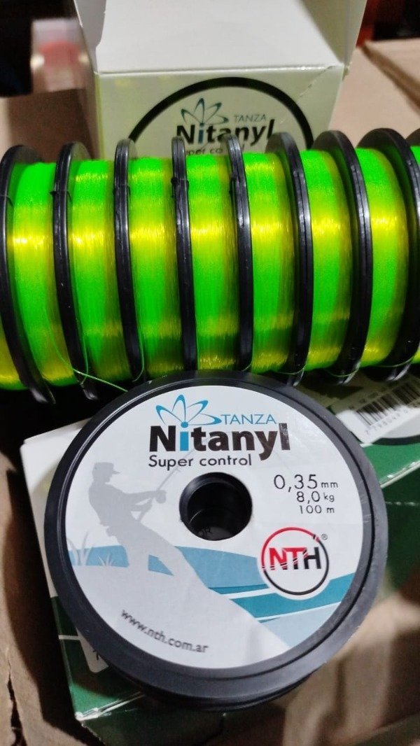 Producto - TANZA NITANYL X100 METROS VERDE FLUOR