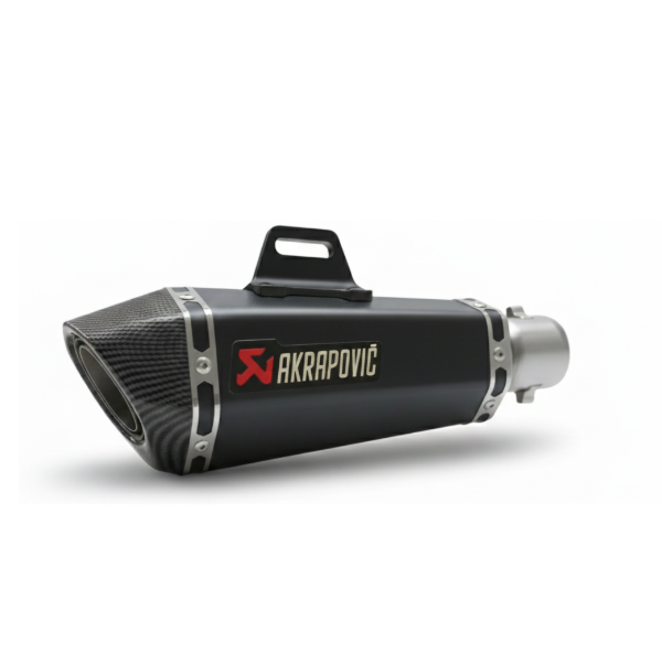 Producto - Caño de Escape Silenciador de Moto Tipo Akrapovic Universal 51mm - Negro