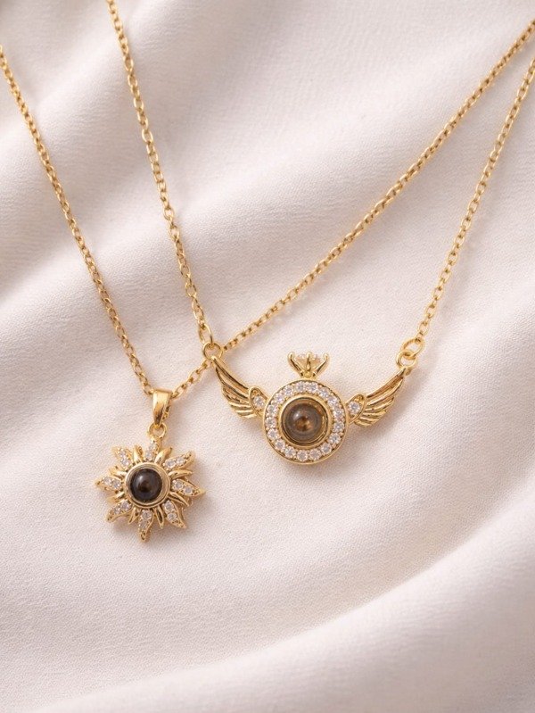 Producto - Collar AD te amo en 100 idiomas alas