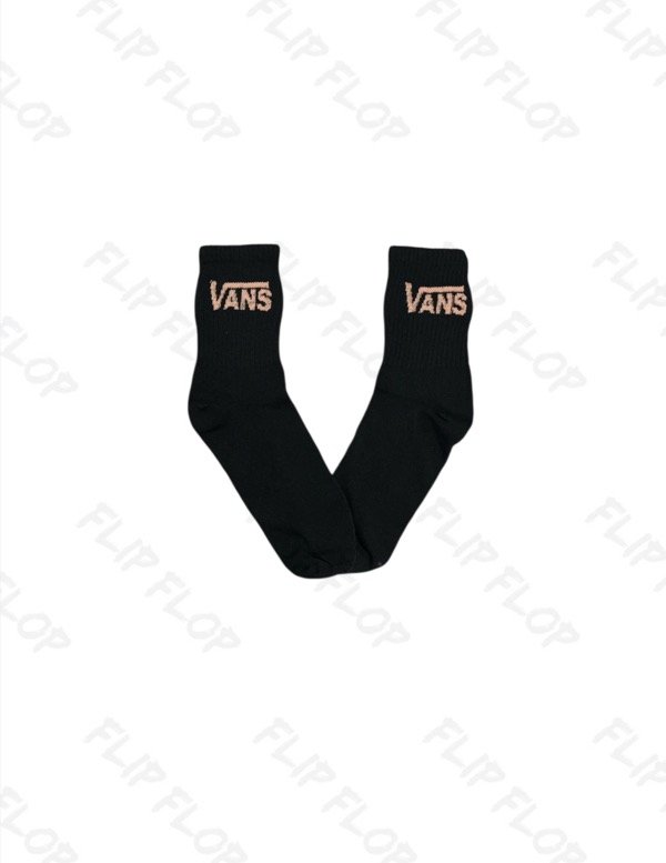 Producto - Medias 3/4, Vans, negro c/salmon