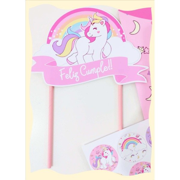 Producto - Topper torta Unicornio
