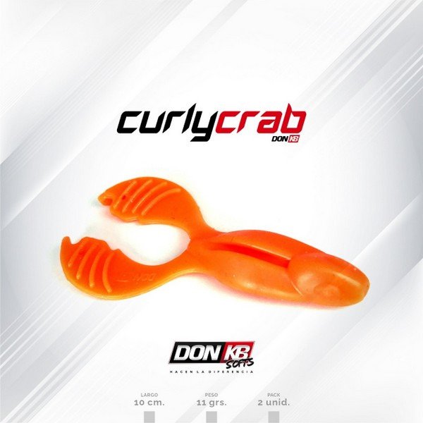 Producto - Señuelo Don KB SOFT Curly Crab 10cm 11gr 2 unidades