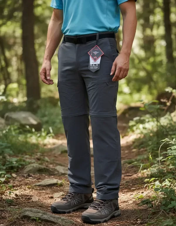 Pantalón desmontable 2 en 1 secado rápido azul — imagen 6