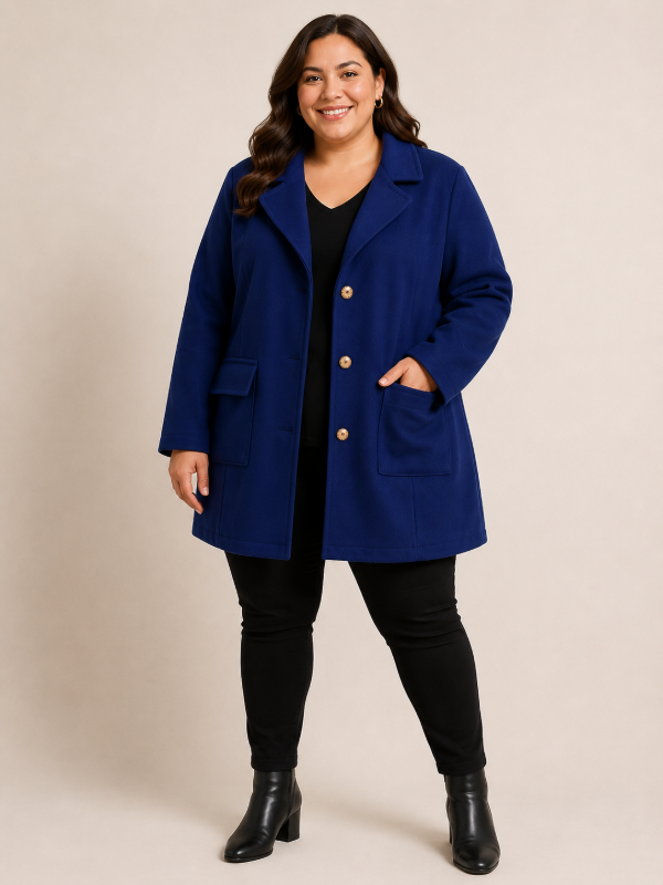 Producto - Tapado Saco de Paño Talles Grandes