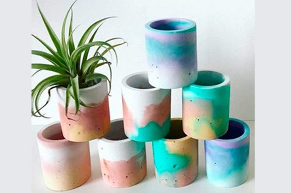 Producto - Molde Silicona Cuatro Macetitas