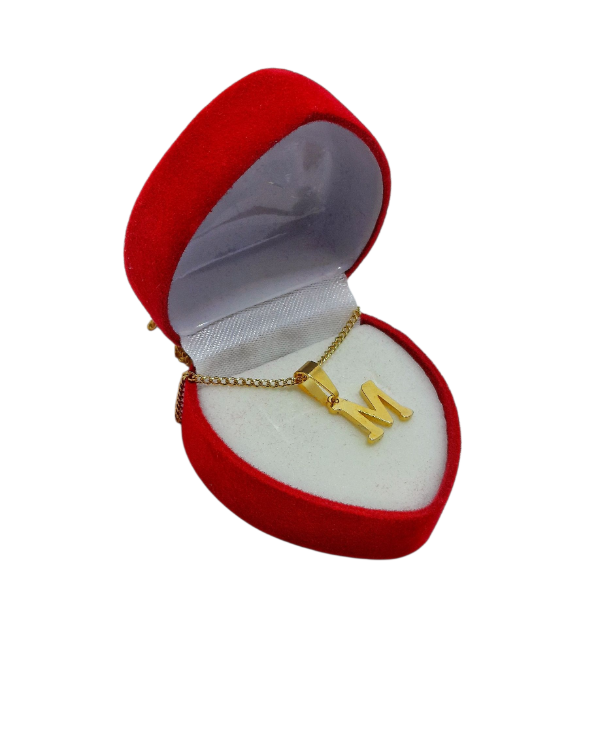 Producto - Inicial dorada pequeña letra M