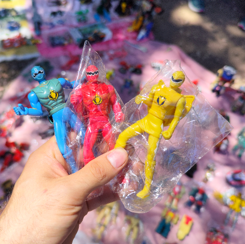 Producto - Set Dino Trueno x3 Mc Donalds Red, Blue, Yellow Power Rangers - 0
