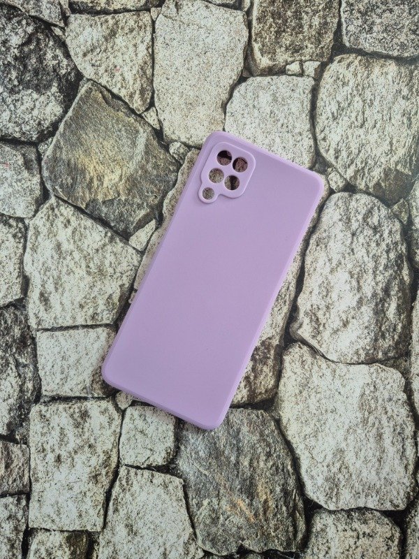 Producto - Funda silicone soft con felpa Samsung A12 lila